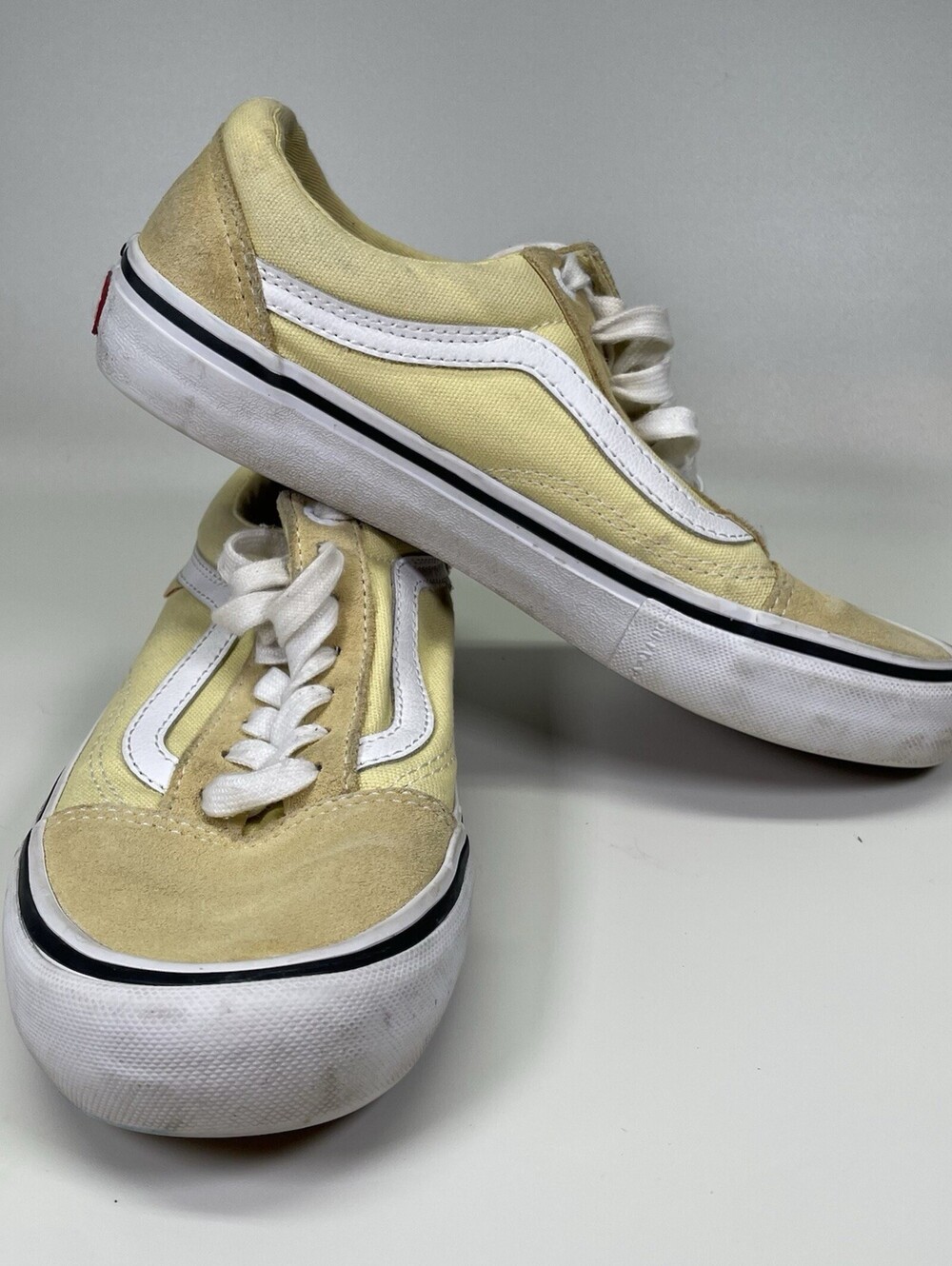 Vans Old Skool Pro Skate Pale Banana Yellow Men’s 6 500714 Sneakers Skater Shoes